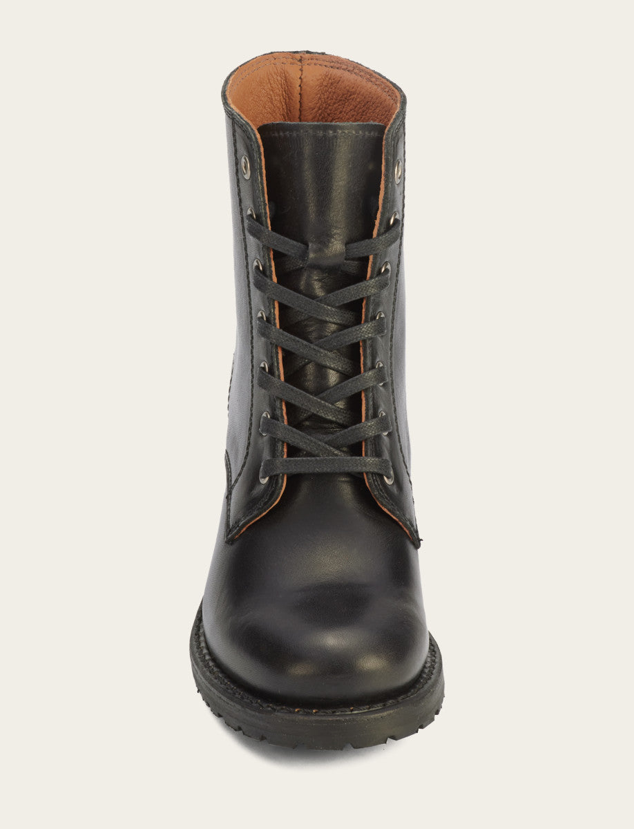 Black Boots Frye Women's Black Sabrina 6G Lace Up Boots