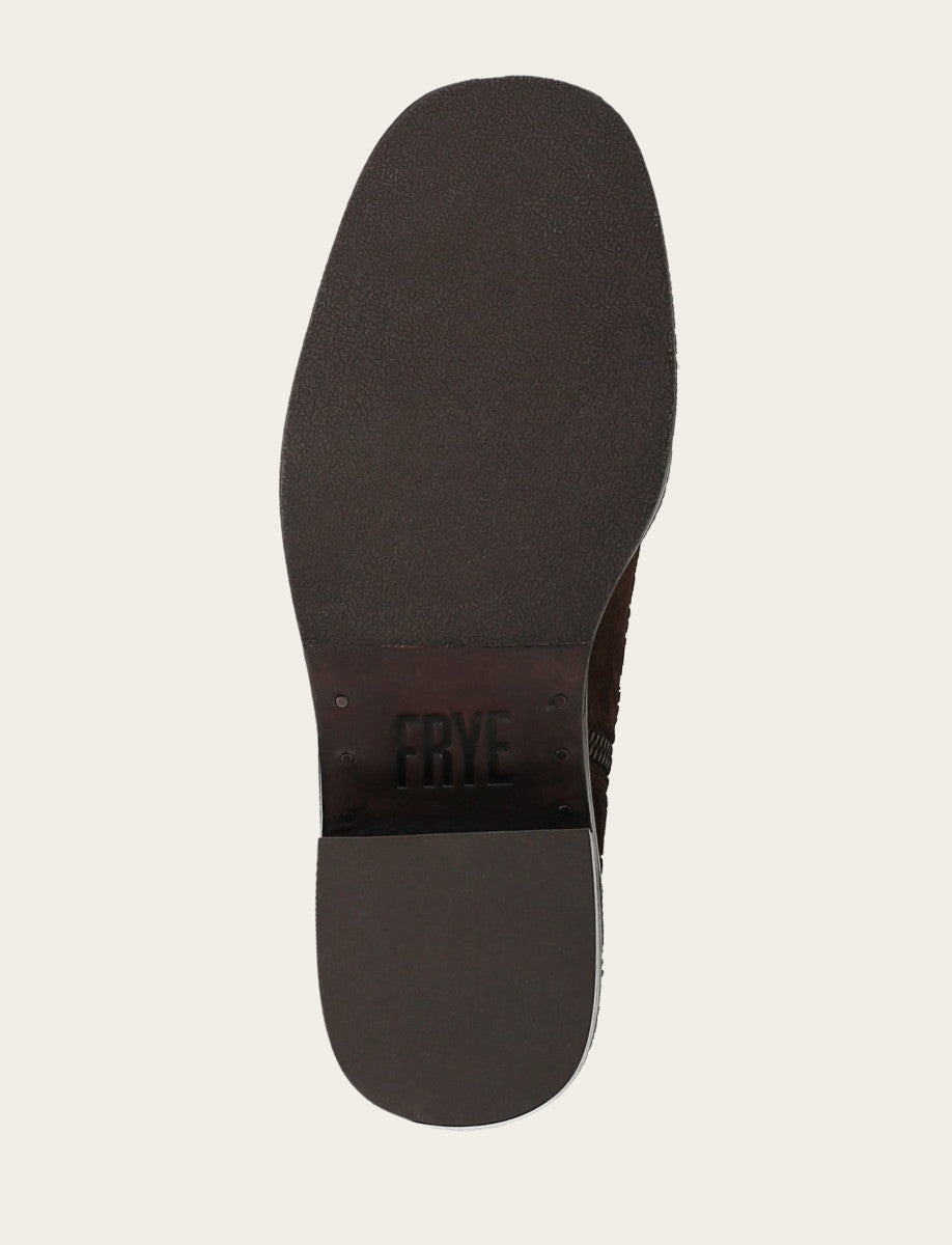 Chocolate Booties Frye Women's Chocolate Kate Short Inside Zip Boot