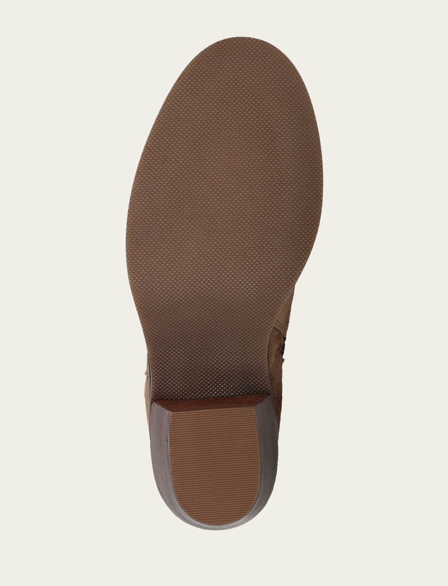 Mushroom Booties Frye Women's Mushroom Rylee Belted Inside Zip Boot