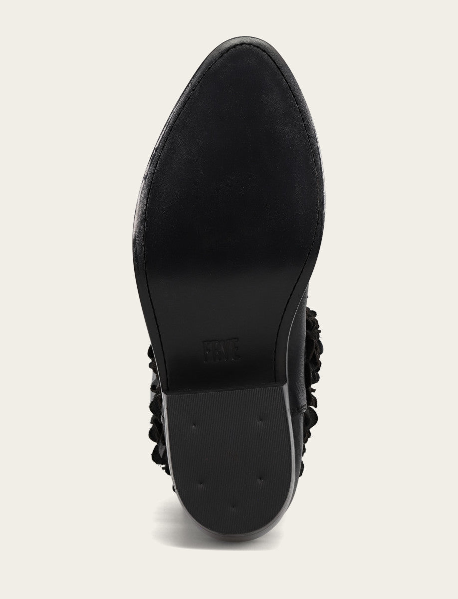 Black Booties Frye Women's Black Billy Flower Boot