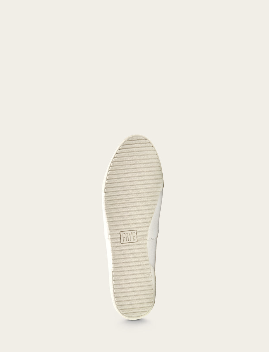 White Sneakers Frye Women's White Melanie Slip On Sneakers