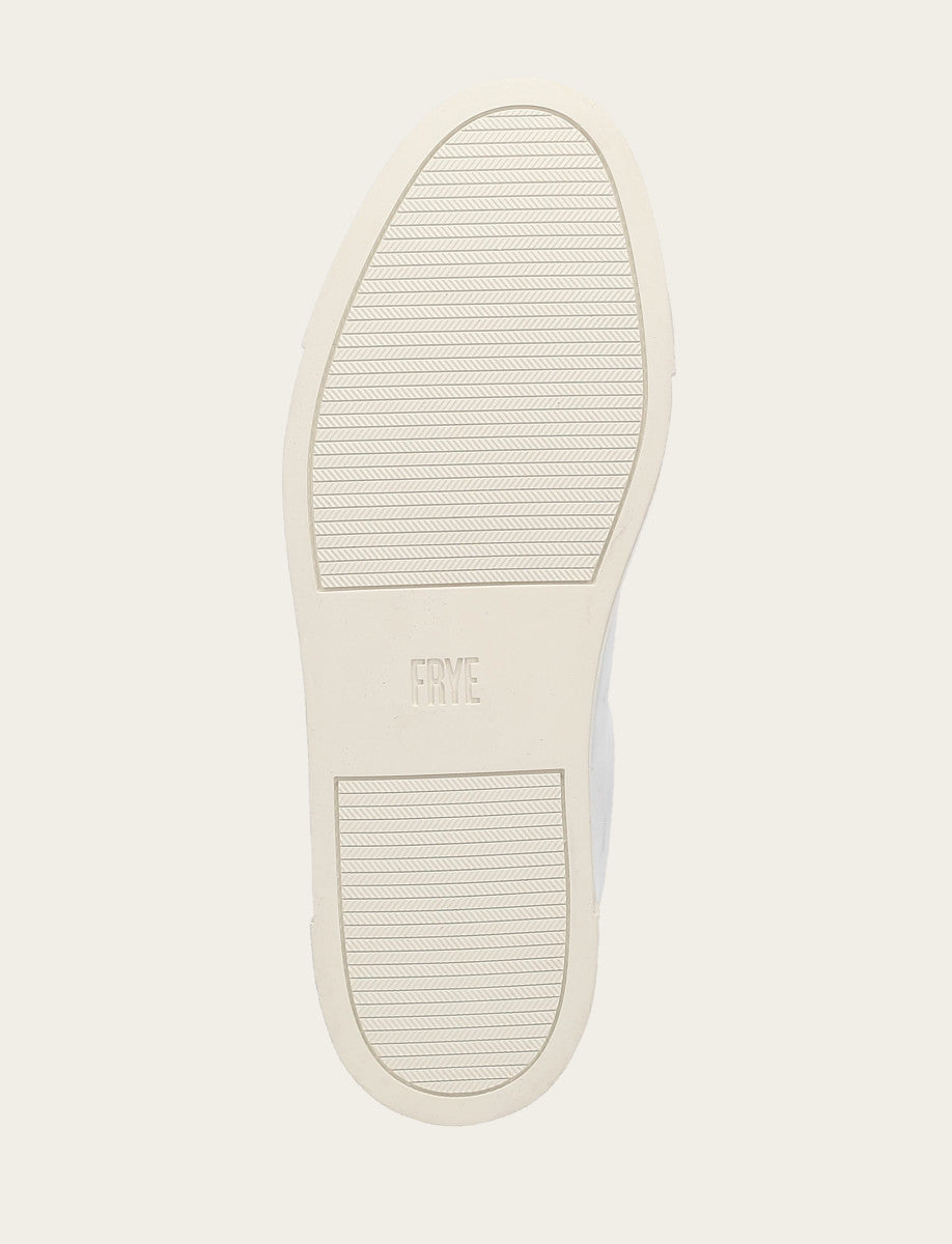 Silver Sneakers Frye Women's Silver Ivy Low Lace Slip On Sneakers