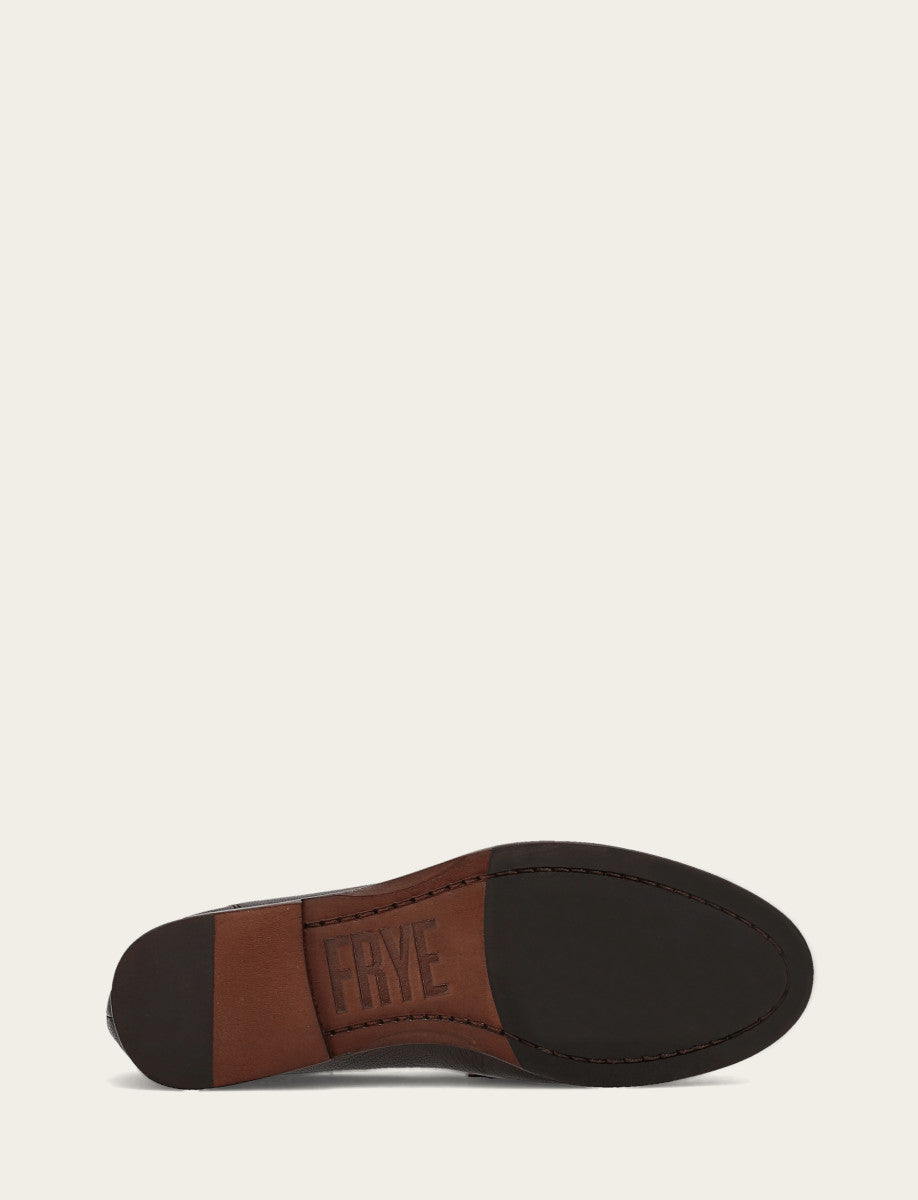 Dark Brown Flats & Mules Frye Women's Dark Brown Faith Loafer