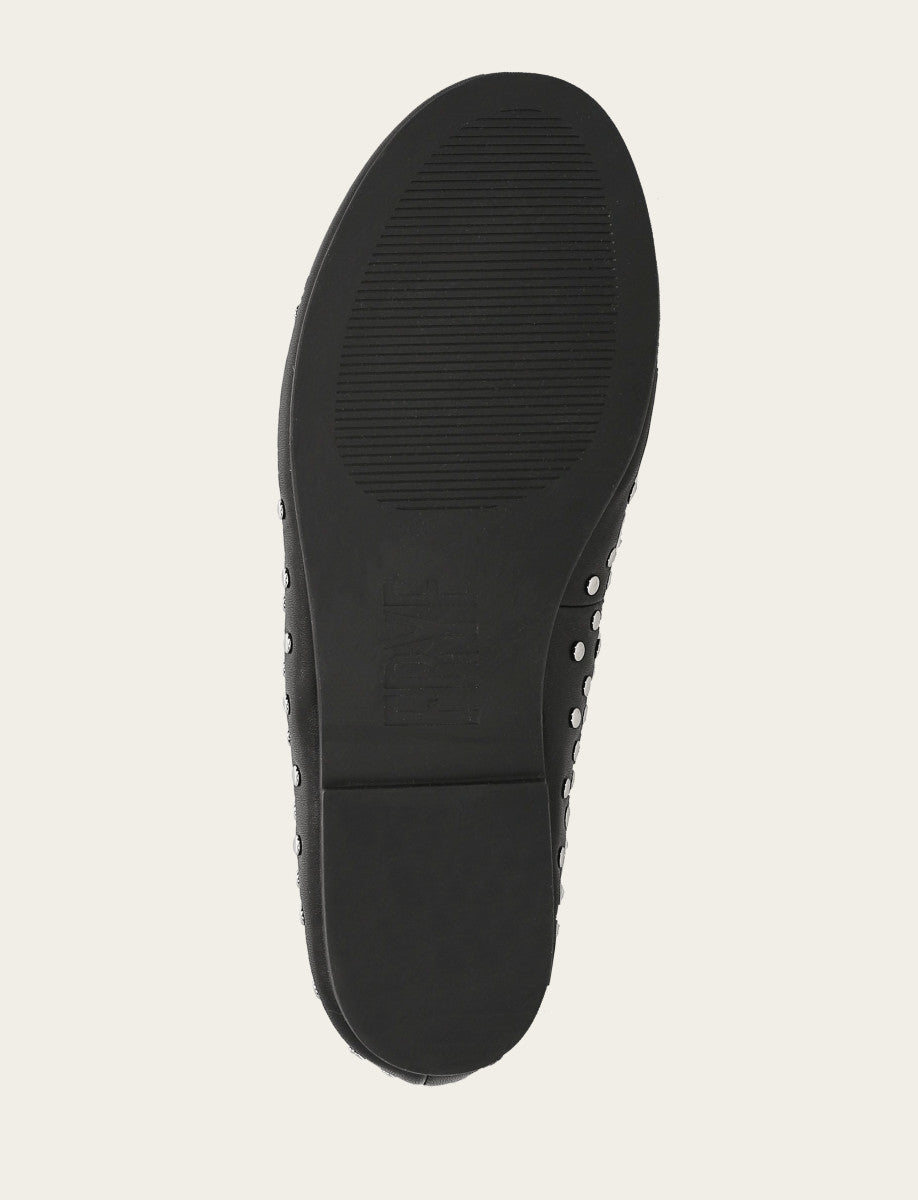 Black Flats & Mules Frye Women's Black Emma Studded Mary Jane Shoe