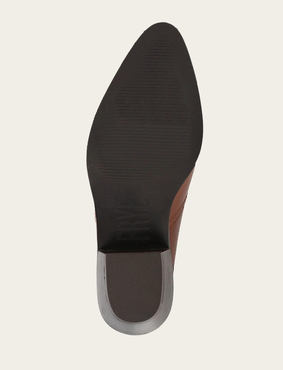 Brown Flats & Mules Frye Women's Brown Luna Mule