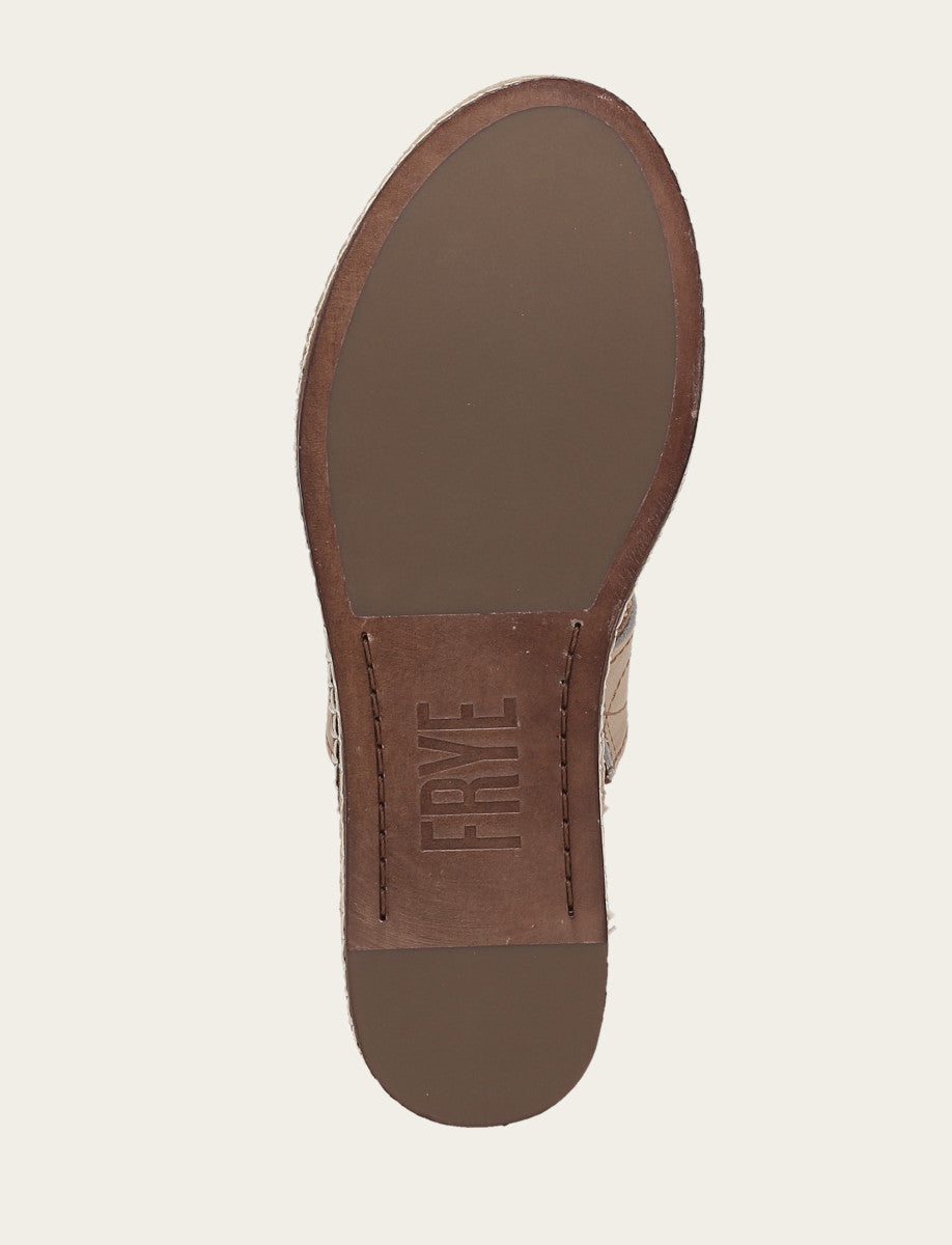 Natural/ Almond Sandals Frye Women's Almond Joy Woodstock 2 Band Platform Slide Sandals