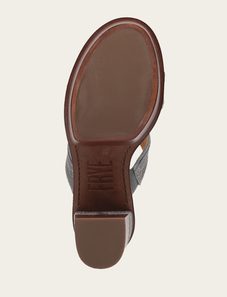 Grey Sky Sandals Frye Women's Grey Sky Pipa Woodstock 2 Band Platform Sandals