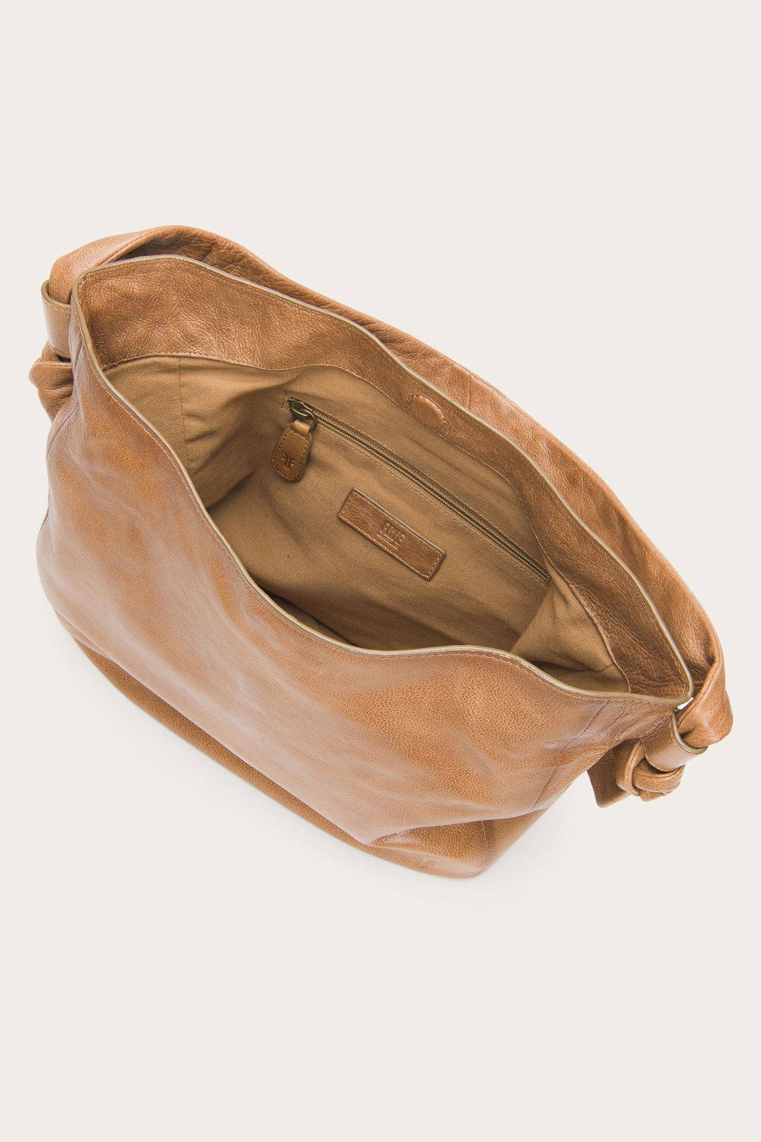 Beige Handbags Frye Nora Knotted Hobo in Beige