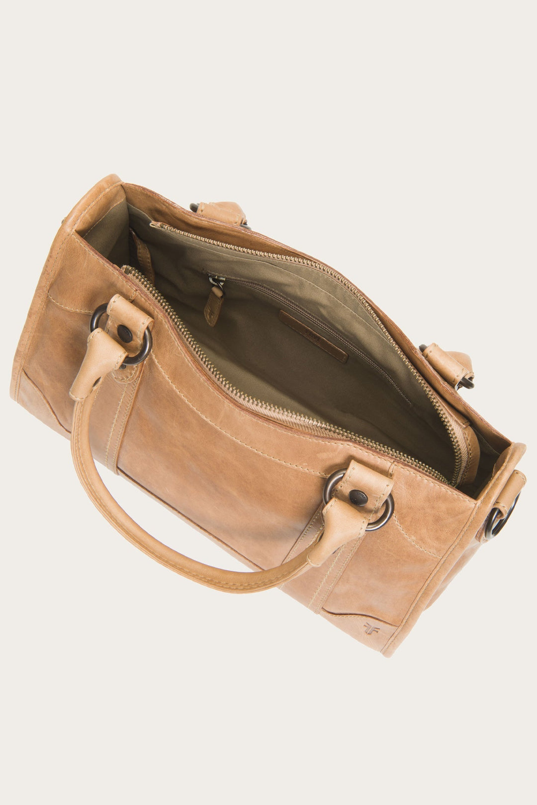 Beige Handbags Frye Melissa Beige Satchel