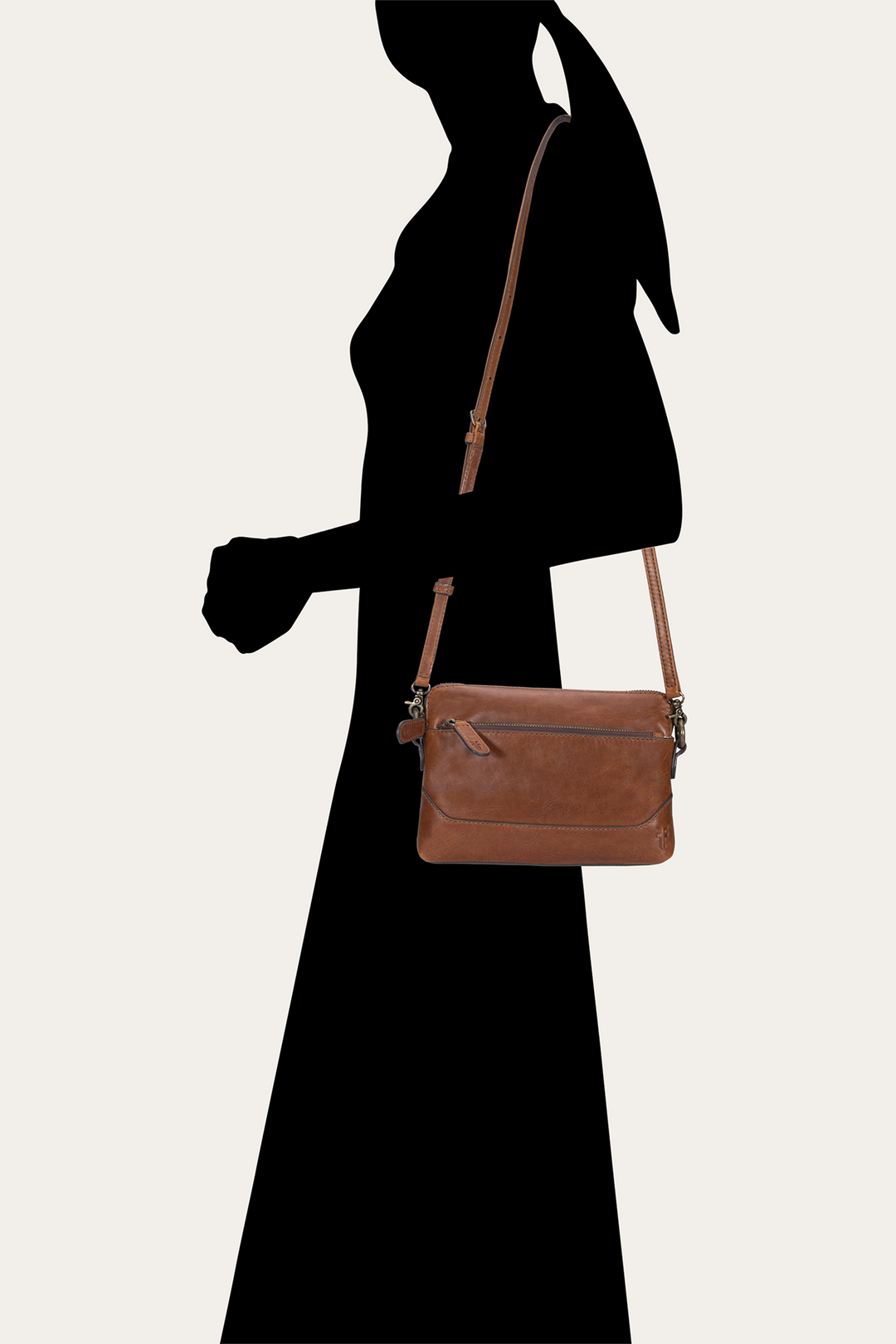 Cognac Handbags Frye Melissa Cognac Crossbody Wristlet