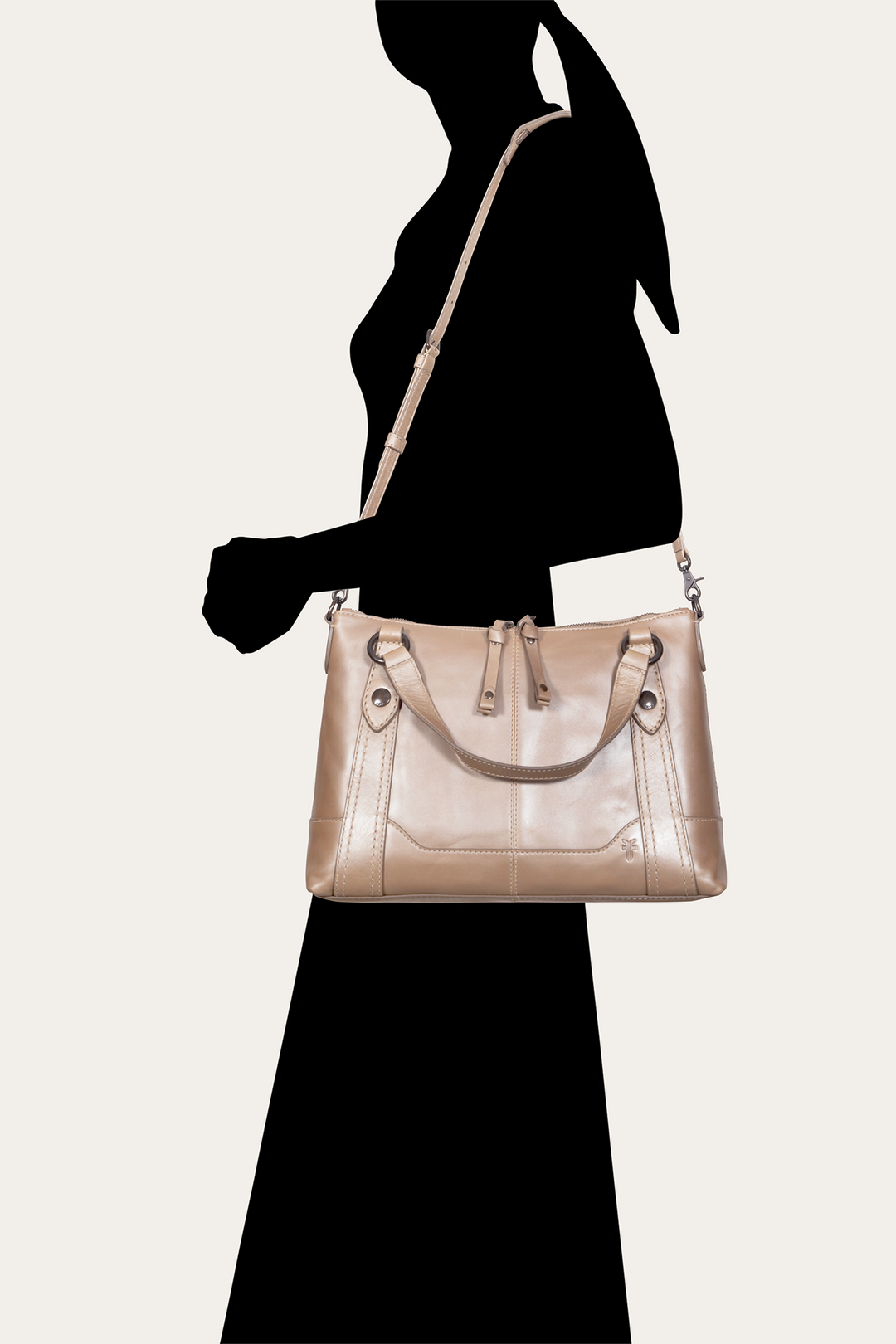 Light Bronze Handbags Frye Light Bronze Melissa Medium Satchel