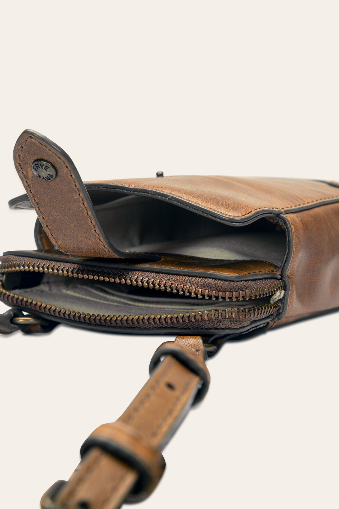 Cognac Handbags Frye Melissa Cognac Phone Crossbody