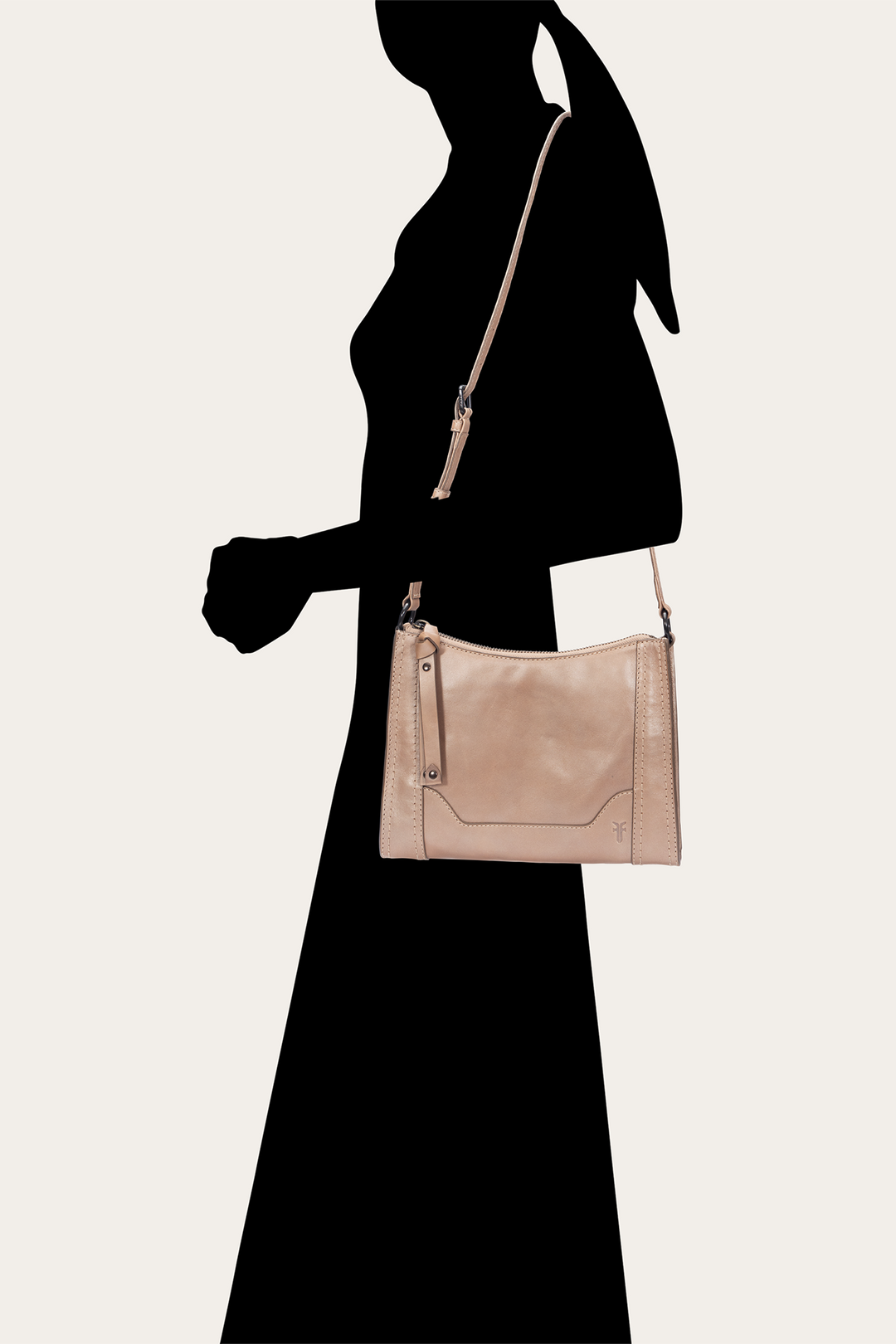 Light Bronze Handbags Frye Light Bronze Melissa Zip Crossbody
