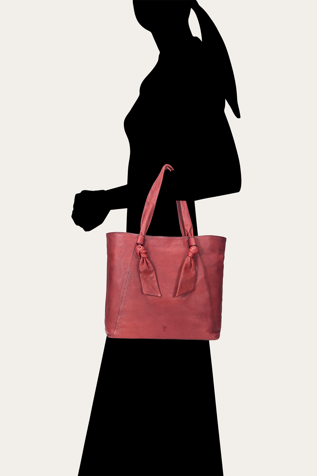 Burgundy Handbags Frye Nora Knotted Tote in Burgundy