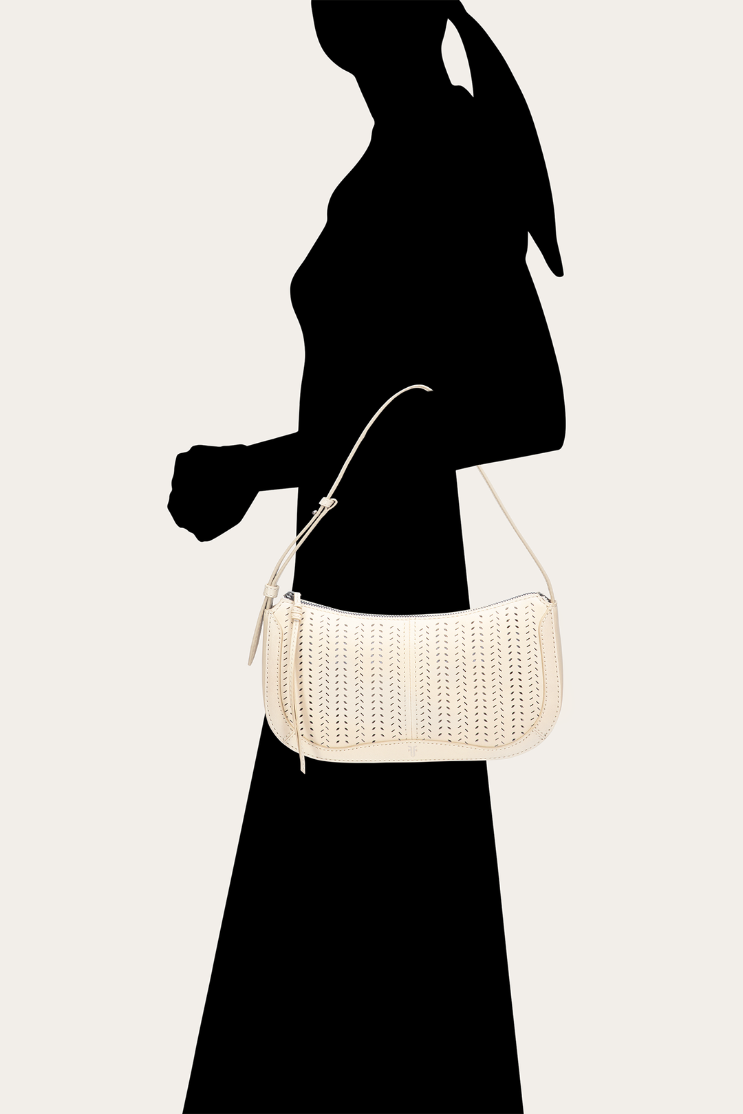 Oat Handbags Frye Stella Baguette in Oat