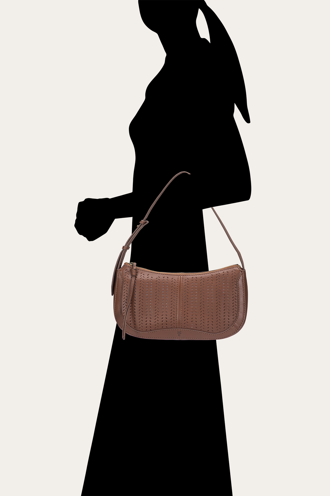 Cognac Handbags Frye Stella Baguette in Cognac