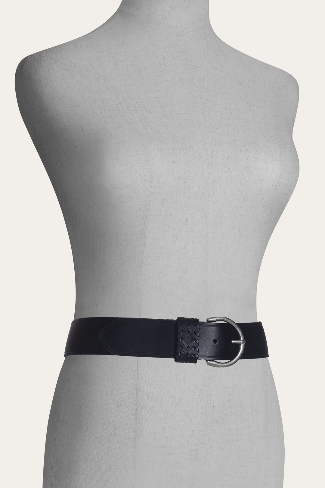 Black Belts Frye Black 40mm Belt With Woven Keeper