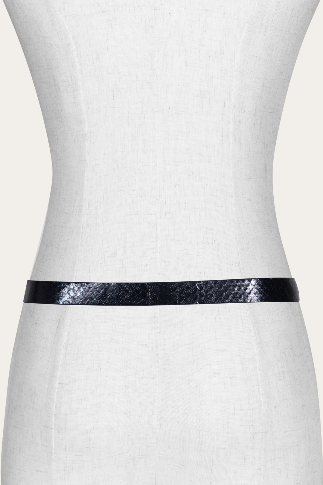 Black Snake Belts Frye Women’s Black Snake 25mm Horseshoe Buckle Belt With Python
