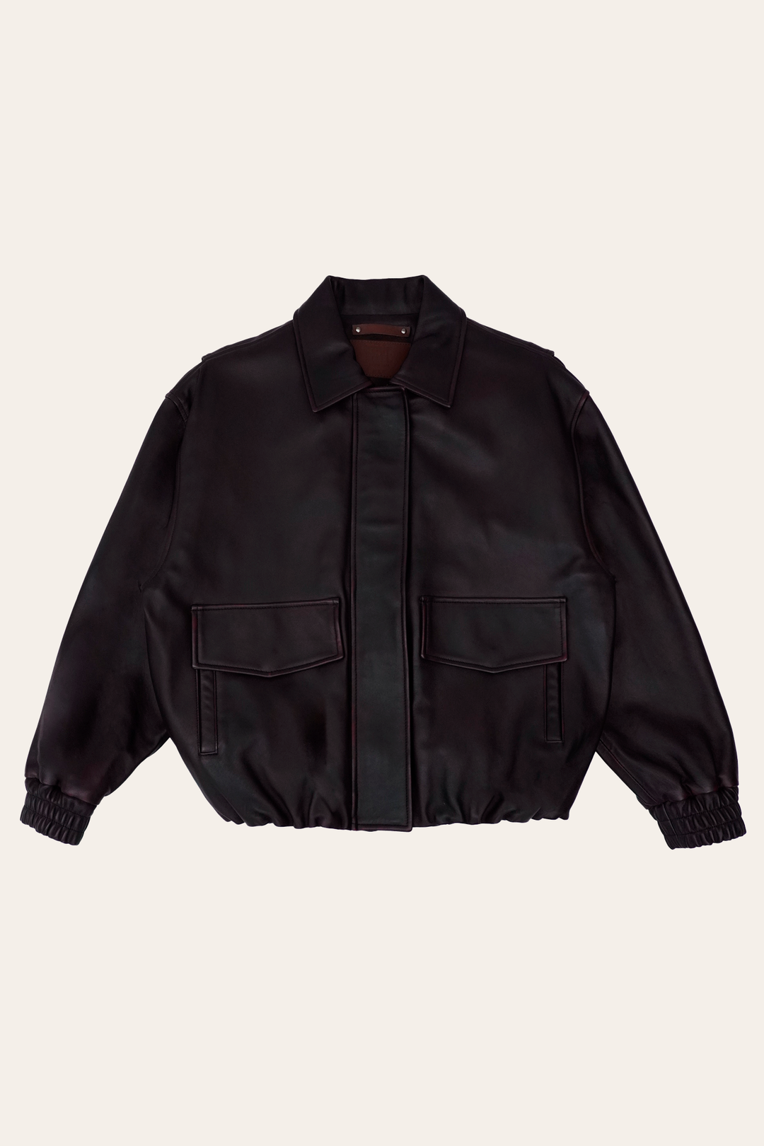 Black Cherry Leather Jackets Frye Black Cherry Harper Oversized Bomber