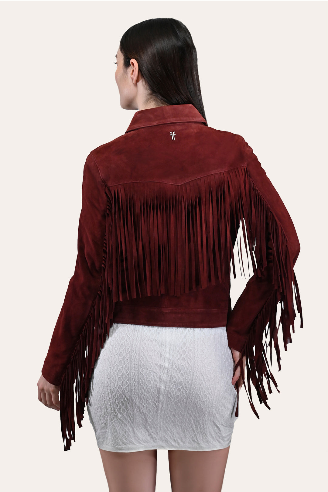 Oxblood Leather Jackets Frye Women’s Oxblood Nash Trucker Suede Jacket