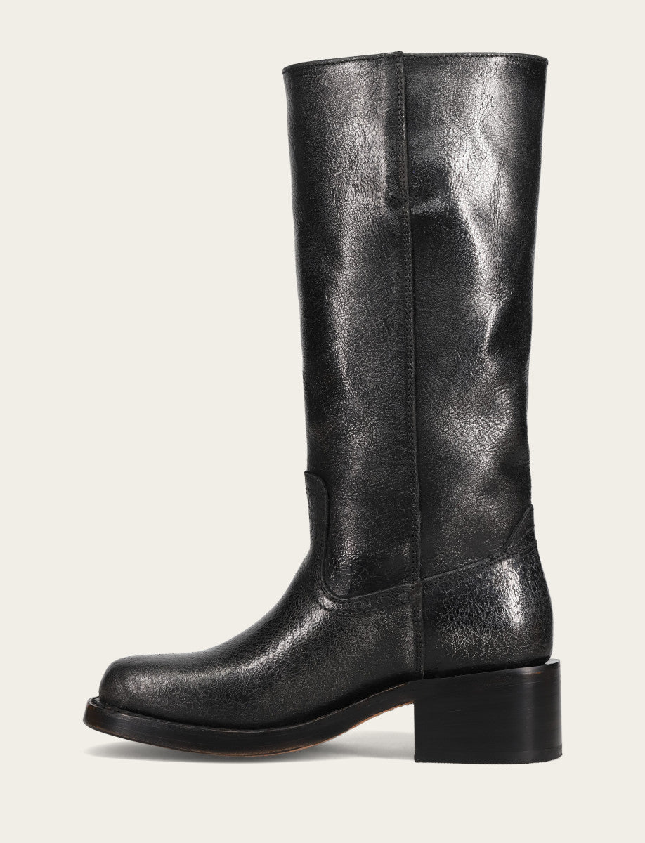 Antique Silver Boots Frye Women’s Silver Campus 14L Boots