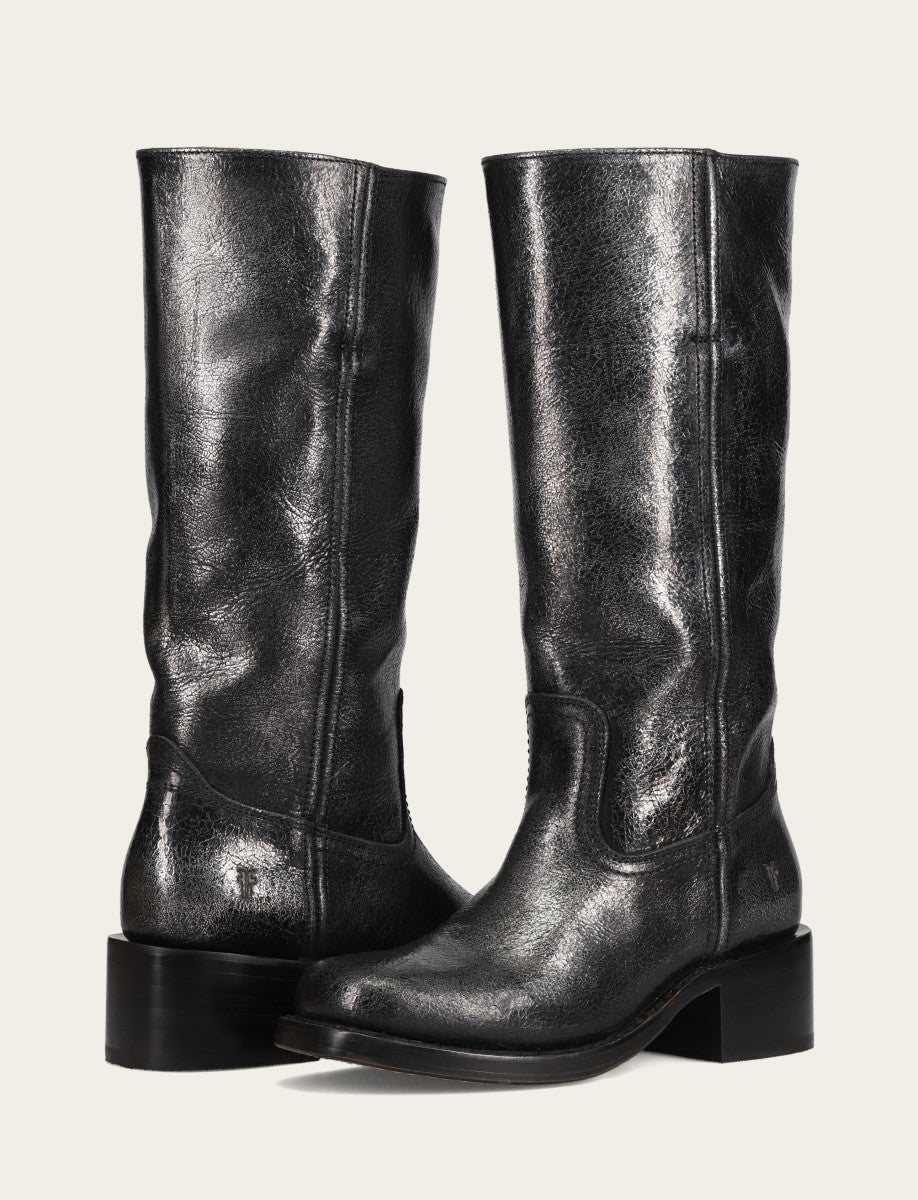 Antique Silver Boots Frye Women’s Silver Campus 14L Boots