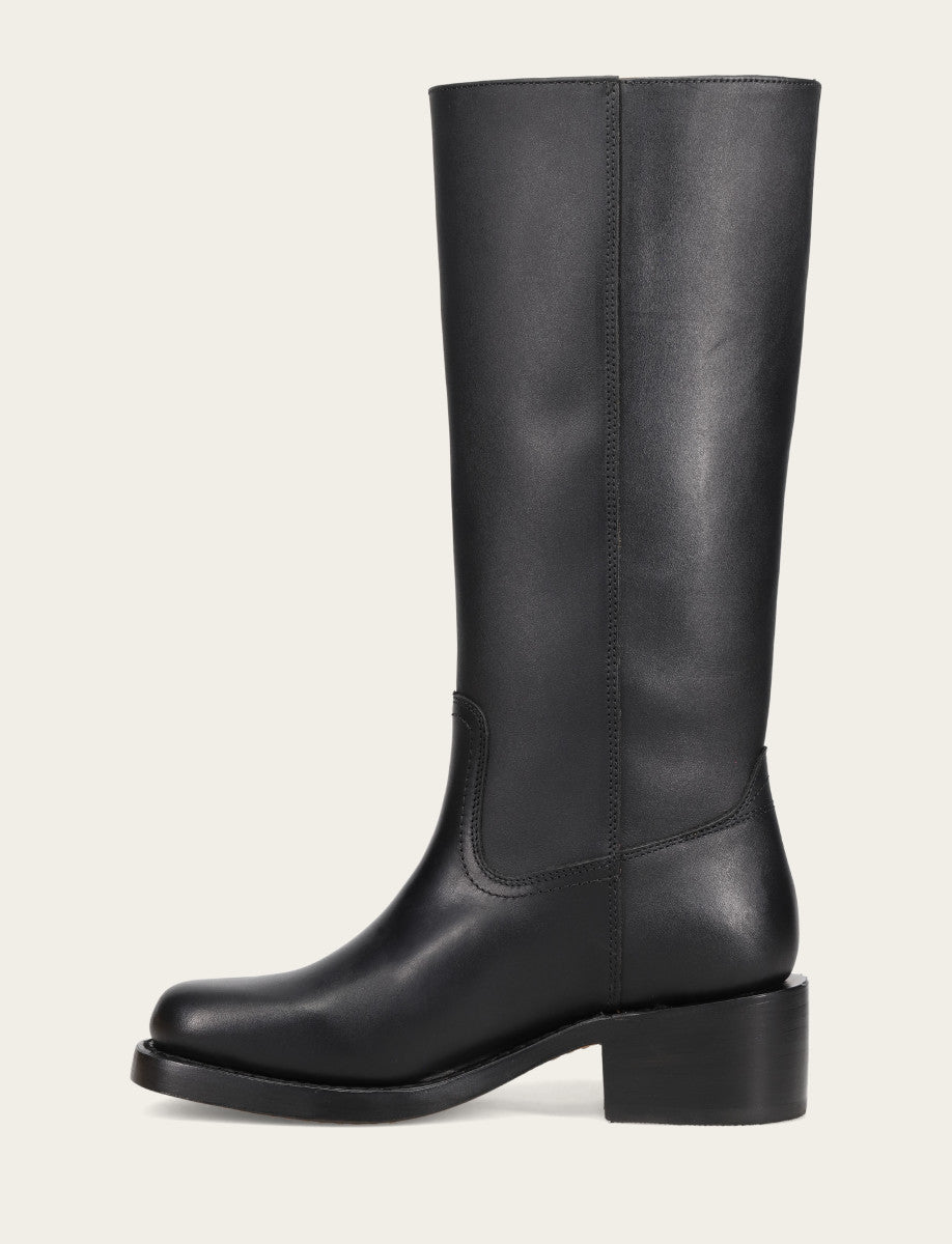 Black Boots Frye Women's Black Campus 14L Boots