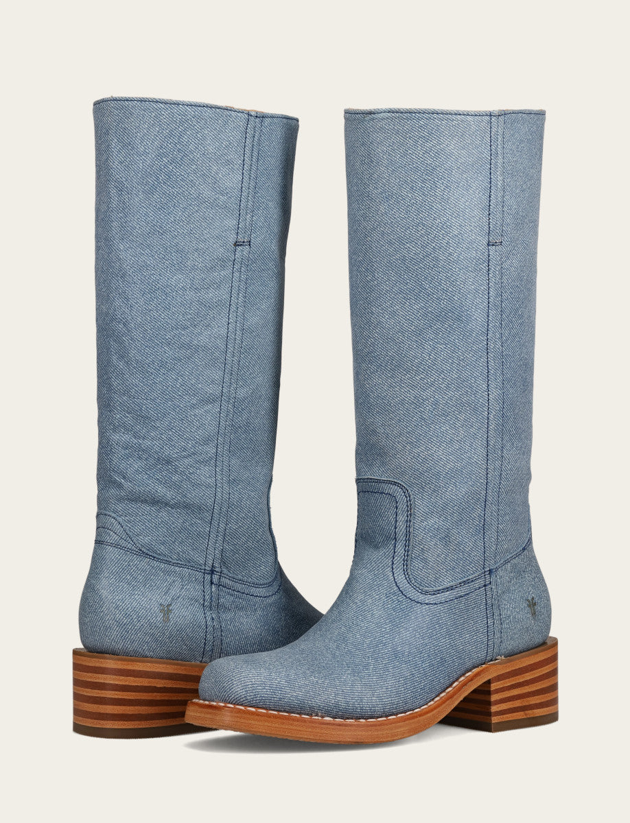 Sky Blue Boots Frye Campus 14L Boot