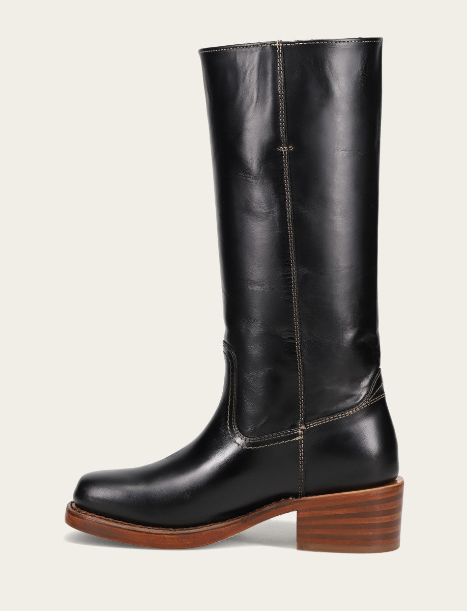 Jet Black Boots Frye Women's Campus 14L Jet Black Boots