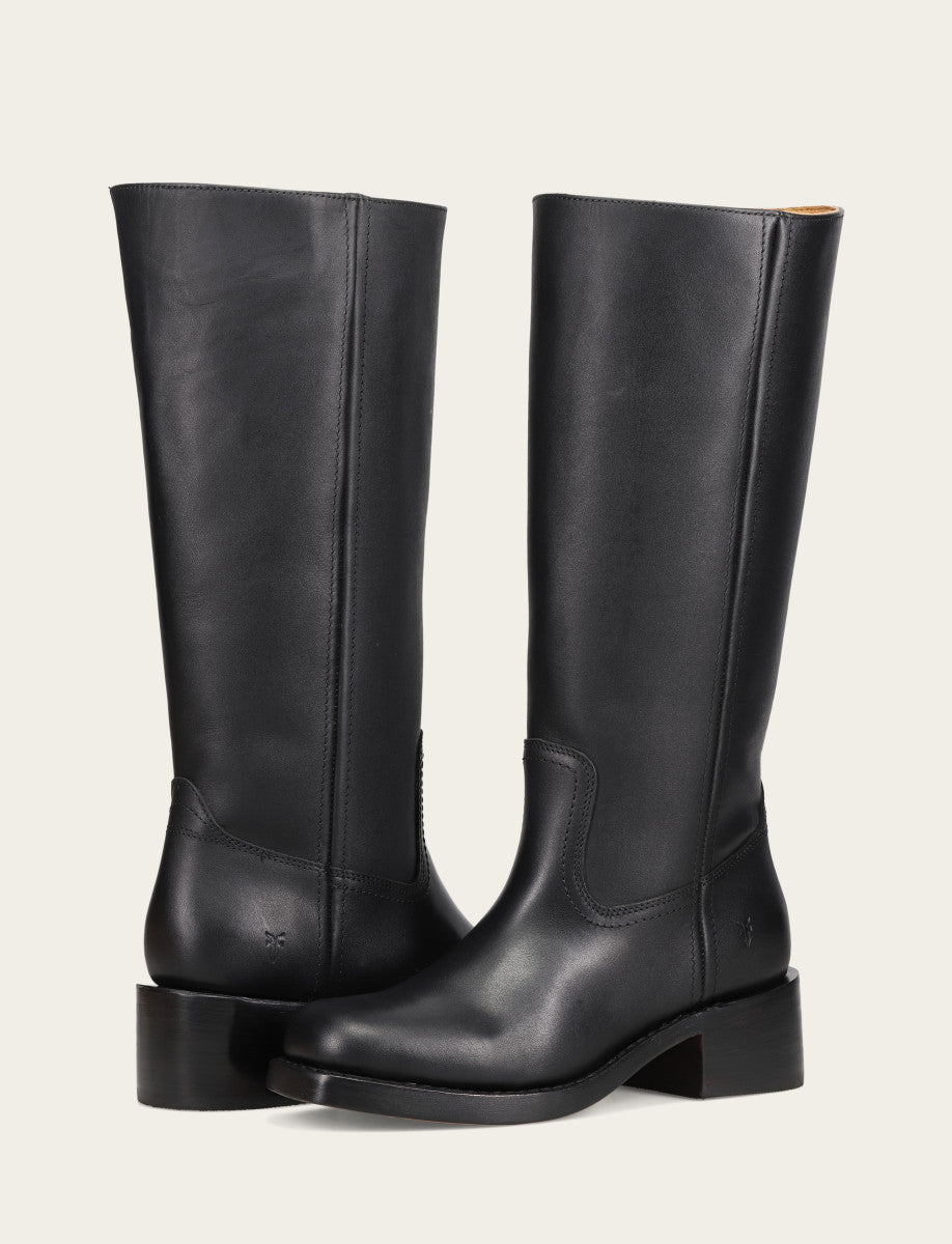 Black Boots|Wide Calf Boots Frye Women's Black Campus 14L Wide Calf Boots