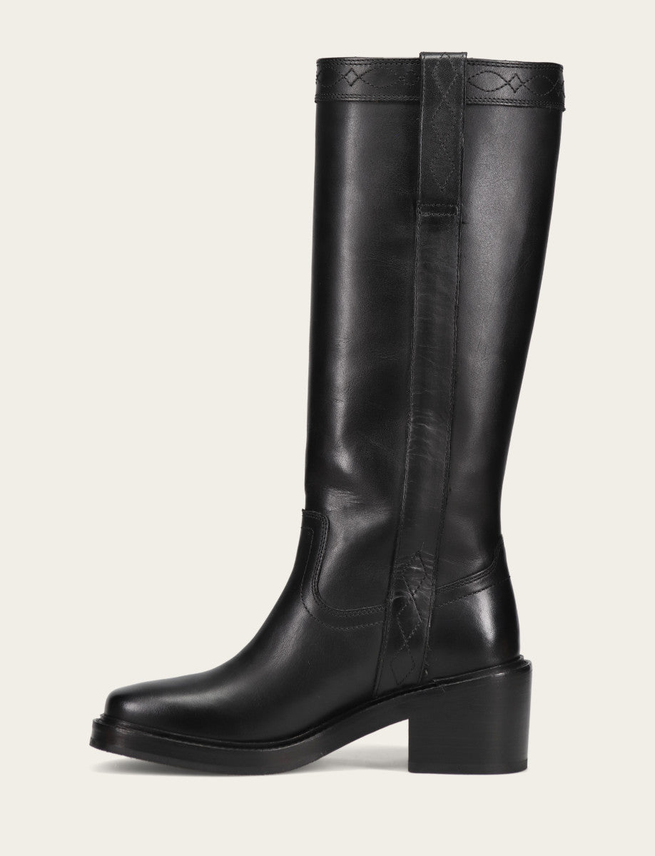 Black Boots|Wide Calf Boots Frye Women's Black Kate Pull On Wide Calf Tall Boots