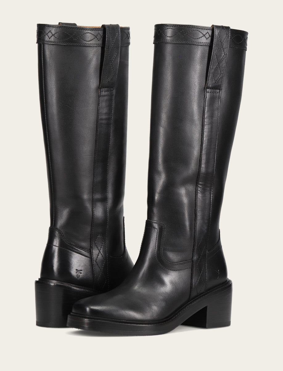 Black Boots|Wide Calf Boots Frye Women's Black Kate Pull On Wide Calf Tall Boots