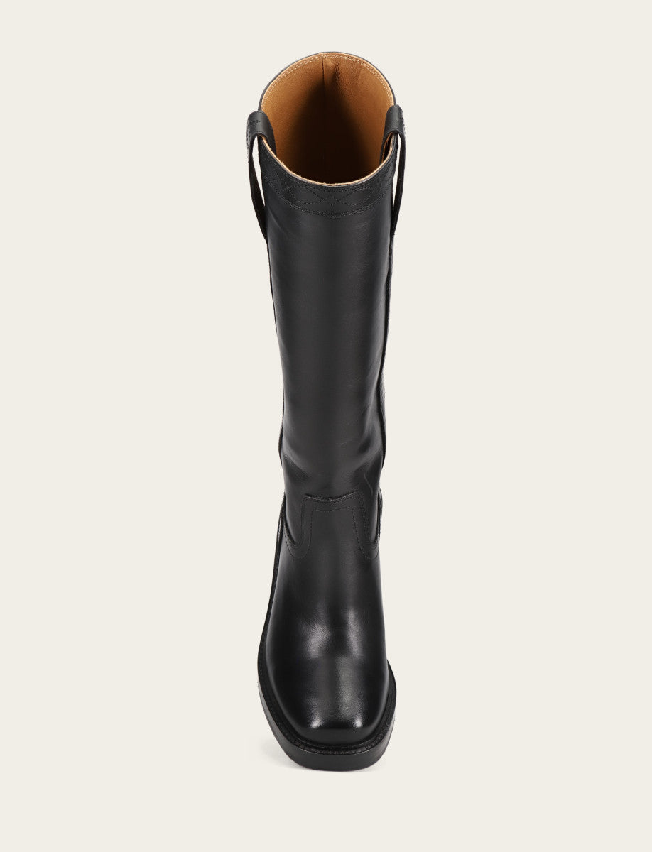 Black Boots|Wide Calf Boots Frye Women's Black Kate Pull On Wide Calf Tall Boots