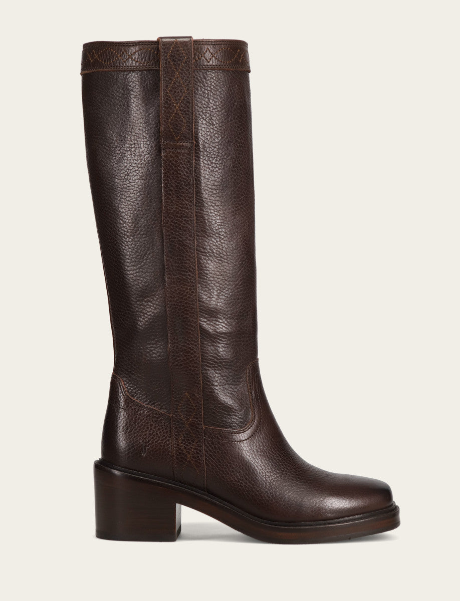 Dark Brown Boots Frye Women's Dark Brown Kate Pull On Boots