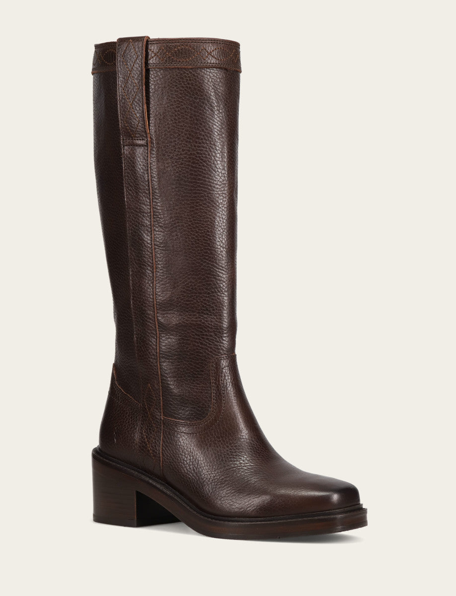 Dark Brown Boots Frye Women's Dark Brown Kate Pull On Boots