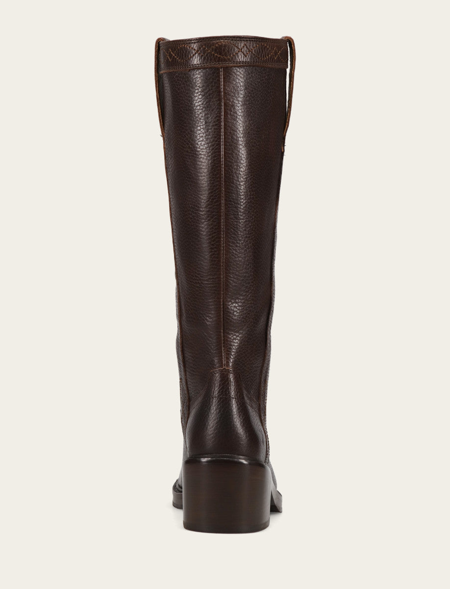 Dark Brown Boots Frye Women's Dark Brown Kate Pull On Boots