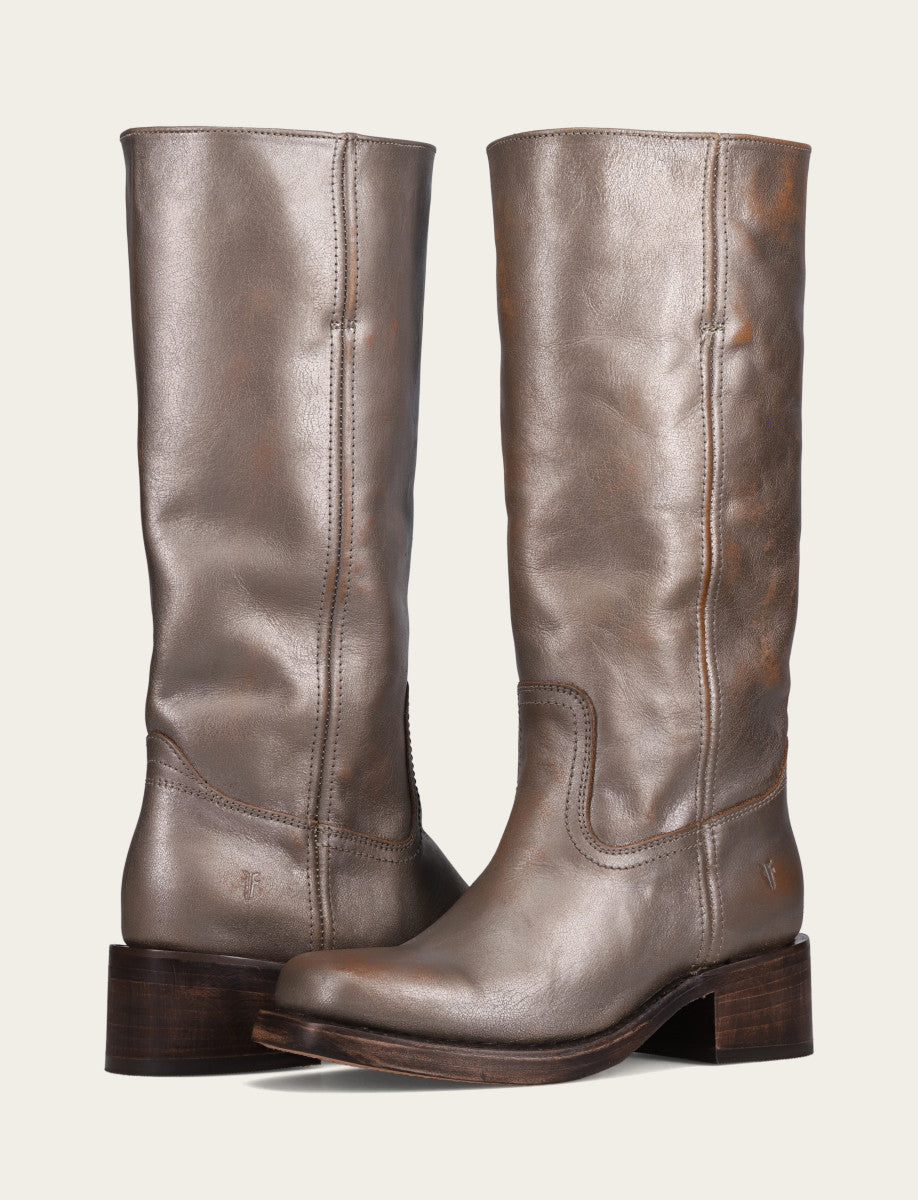 Metallic Stone Boots Frye Women's Metallic Stone Campus 14L Boot