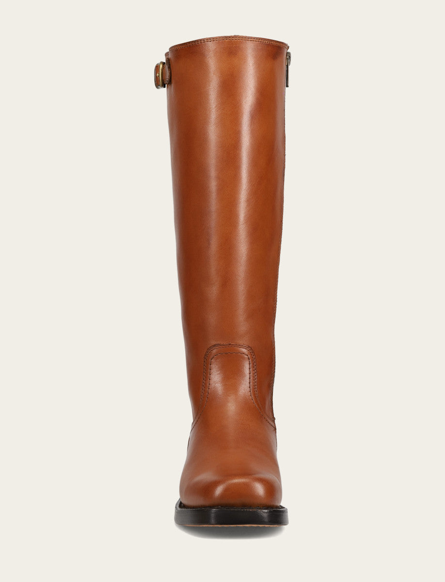 Cognac Boots|Wide Calf Boots Frye Women's Cognac Campus Low Heel Tall Riding Wide Calf Boot