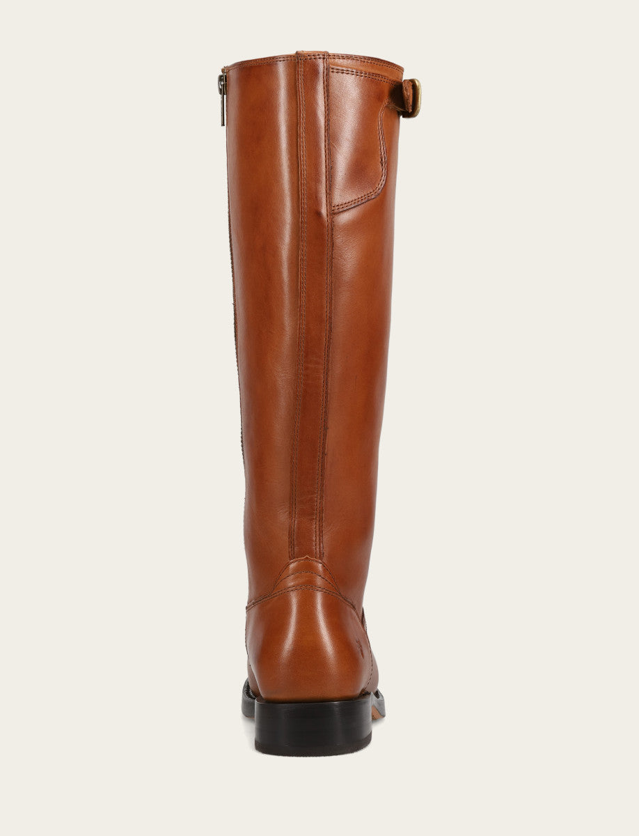 Cognac Boots|Wide Calf Boots Frye Women's Cognac Campus Low Heel Tall Riding Wide Calf Boot