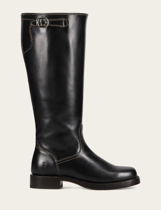Black Boots|Wide Calf Boots Frye Women's Black Campus Low Heel Tall Riding Wide Calf Boot