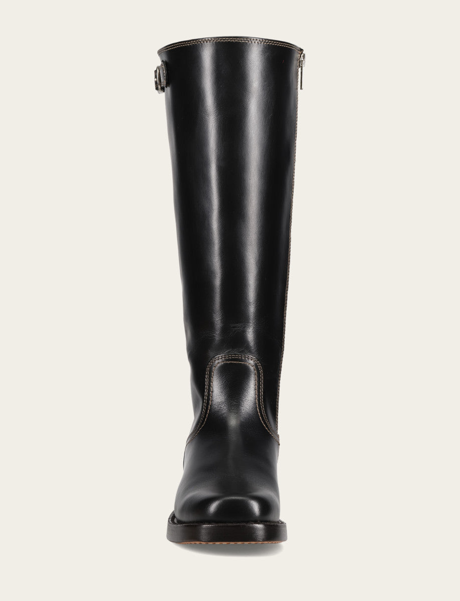 Black Boots|Wide Calf Boots Frye Women's Black Campus Low Heel Tall Riding Wide Calf Boot