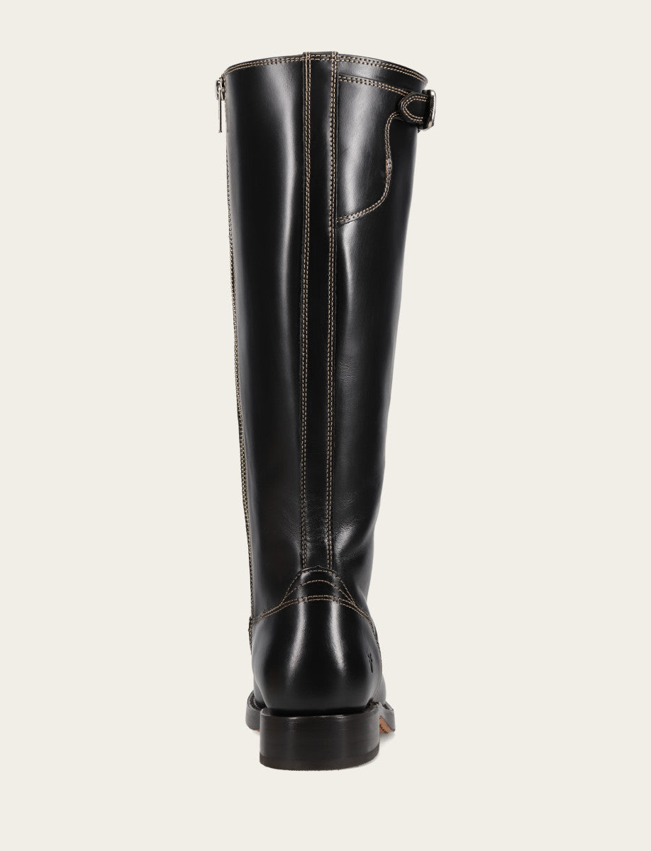 Black Boots|Wide Calf Boots Frye Women's Black Campus Low Heel Tall Riding Wide Calf Boot