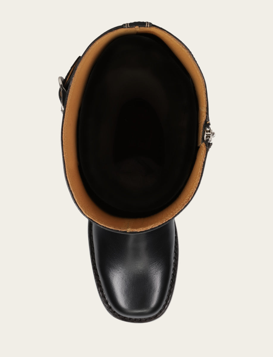 Black Boots|Wide Calf Boots Frye Women's Black Campus Low Heel Tall Riding Wide Calf Boot
