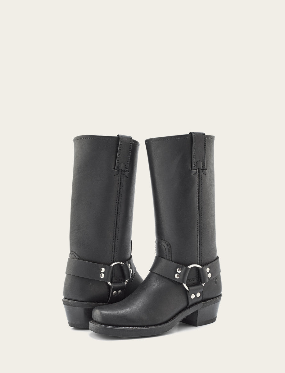 Black Boots Frye Women's Black Harness 12R Boots