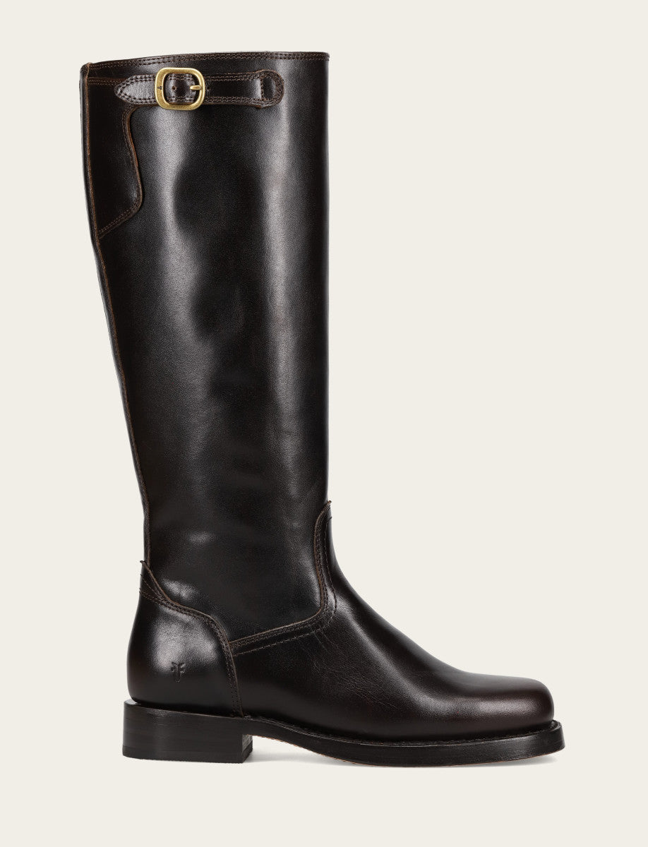 Bourbon Boots Frye Women's Bourbon Campus Low Heel Tall Riding Boot
