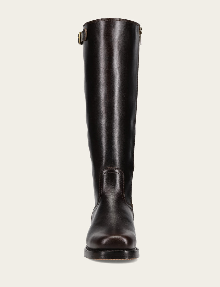 Bourbon Boots Frye Women's Bourbon Campus Low Heel Tall Riding Boot
