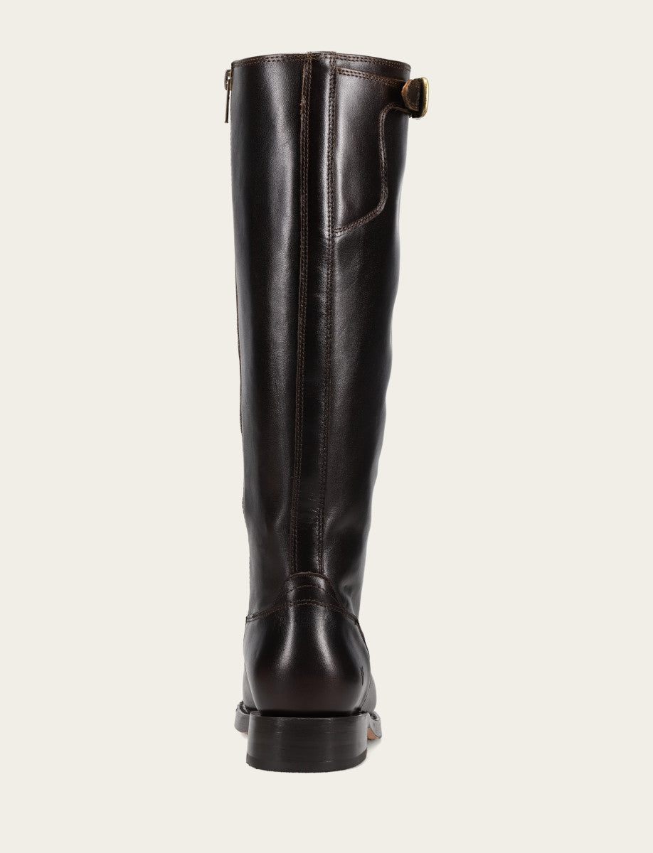 Bourbon Boots Frye Women's Bourbon Campus Low Heel Tall Riding Boot