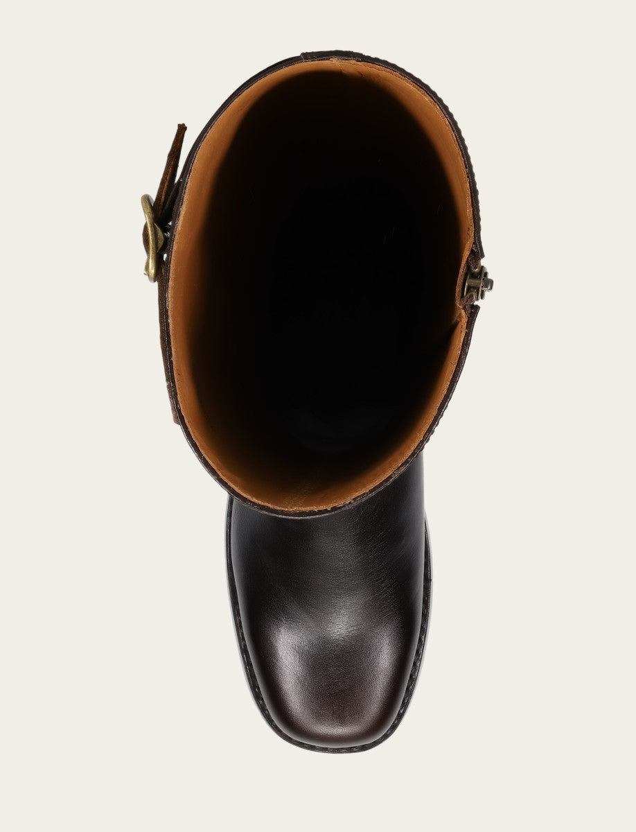 Bourbon Boots Frye Women's Bourbon Campus Low Heel Tall Riding Boot