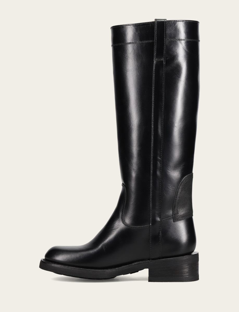 Black Boots Frye Women's Black Viv Riding Boot