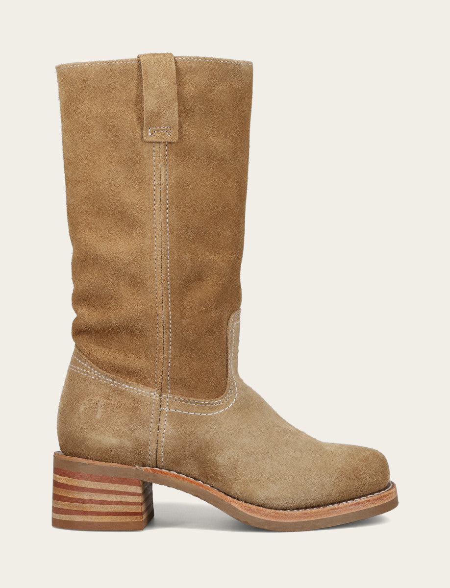 Tan Buck Boots Frye Women's Tan Buck Campus 12R Boots